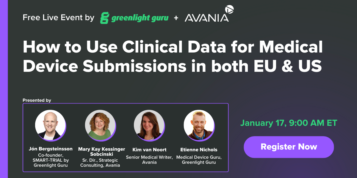 How to Use Clinical Data for Medical Device Submissions in both EU & US