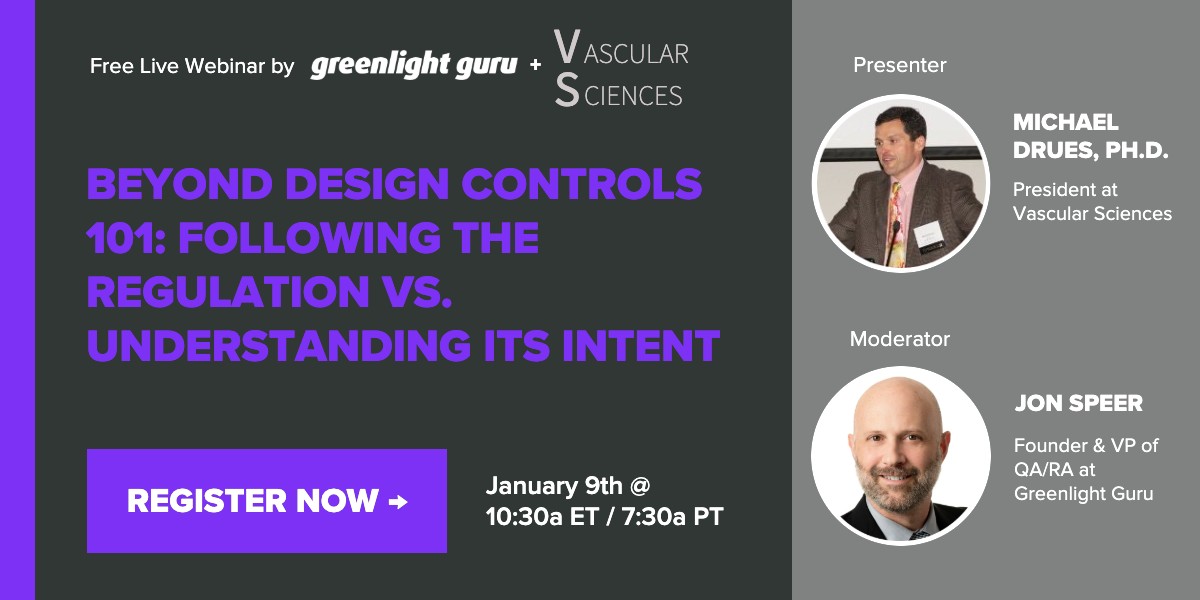 MDrues webinar - design controls 101