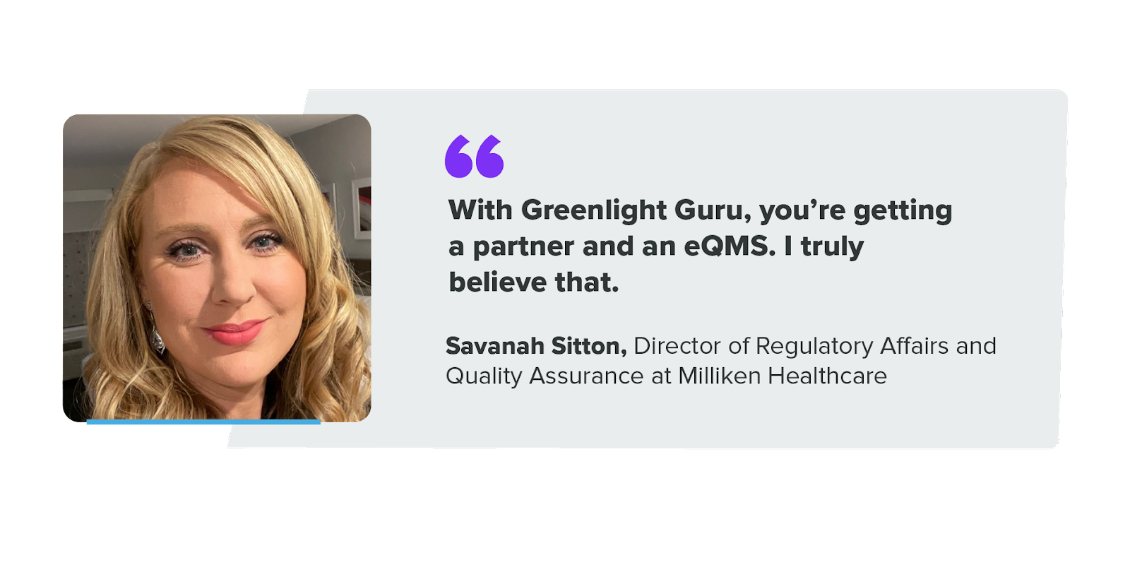 greenlight guru eQMS testimonial